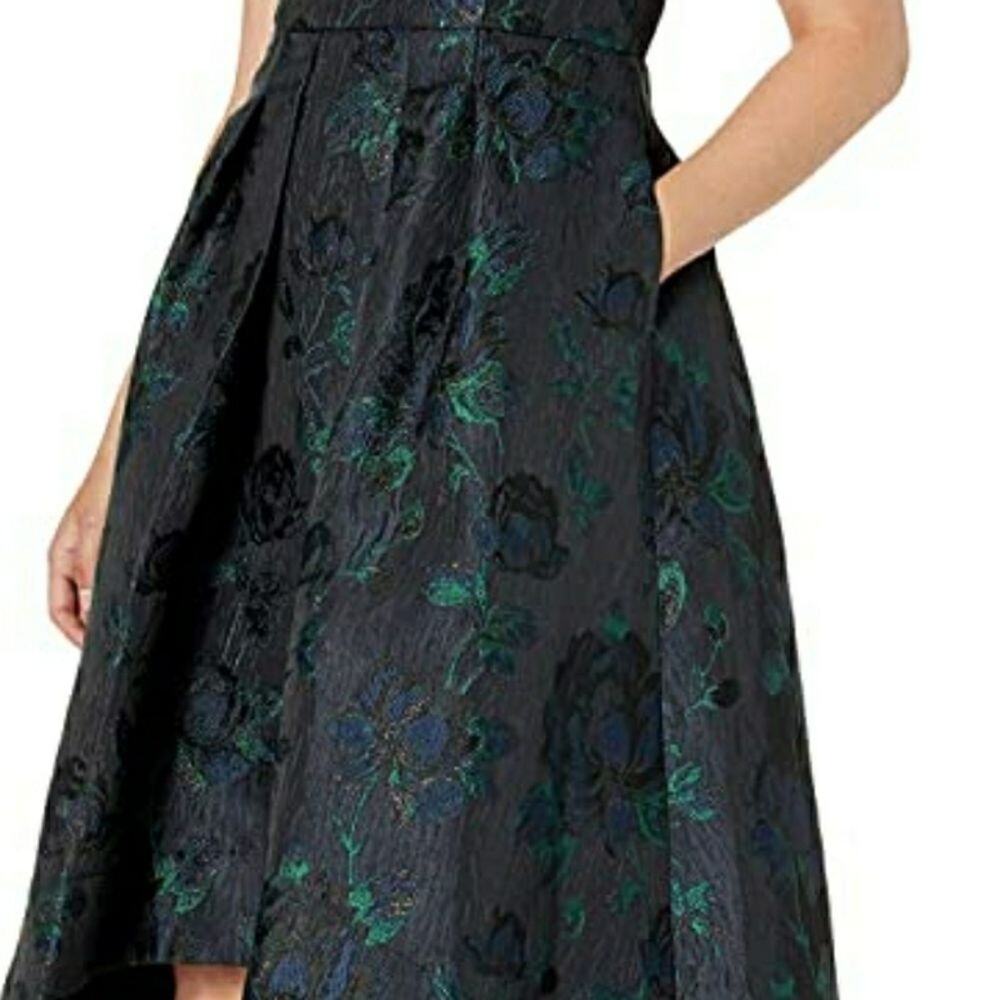 Aidan by Aidan Mattox Jacquard High Low Dress - Picture 4 of 10